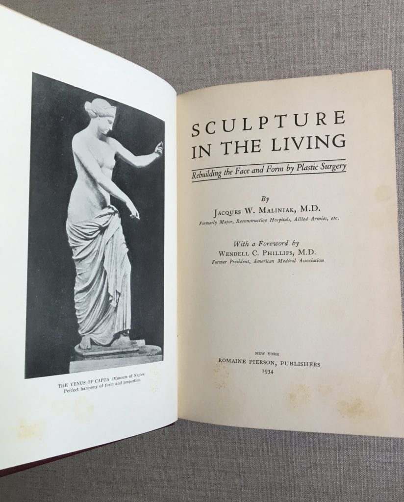 Early Plastic Surgery Book by WWI Allied Surgeon Jacques Maliniak - Image 2
