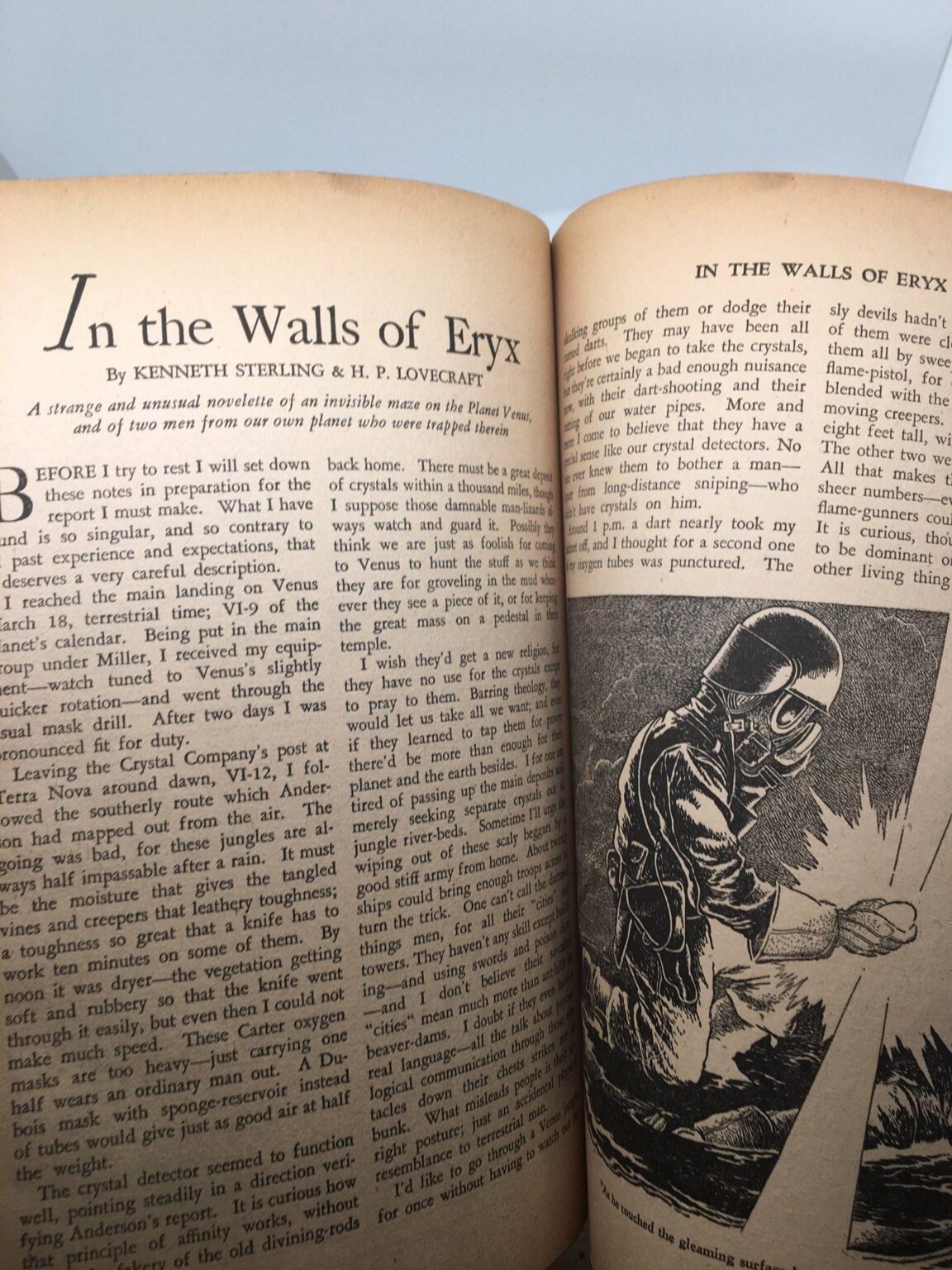 Weird Tales October 1939 [ Lovecraft - In The Walls Of Eryx ] - Image 3