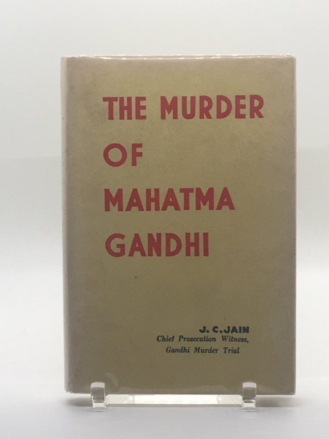 Murder Mahatma Gandhi Jagdish Jain JC Jain Mohandas Gandhi 1961 Chetana Bombay