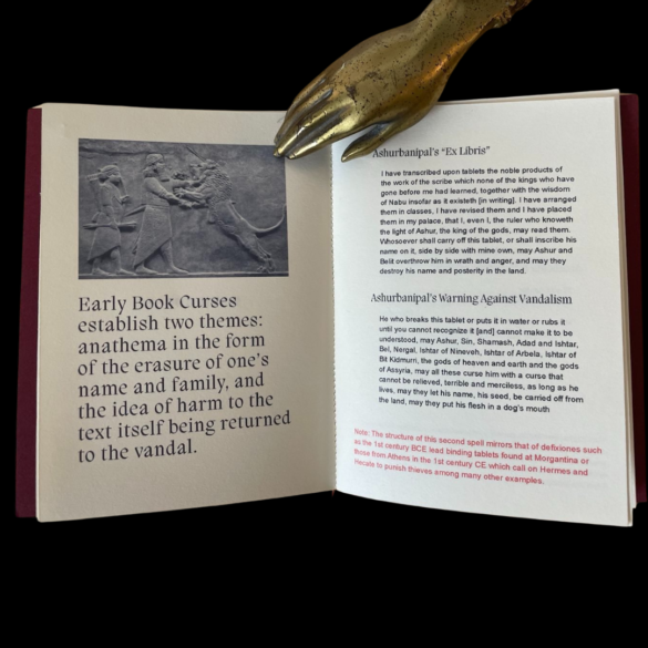 The Little Book Of Book Curses by Andrew Lenoir An Ellipsis Rare Book 2023 Books