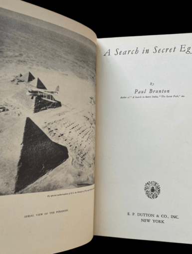 A Search In Secret Egypt. E.P. Dutton & Co Inc. New York. 1936 Paul Brunton Occult Magic Egyptian India First Edition