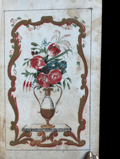 Flower Vase Symbolic Language Flowers Sarah Carter SC Edgarton Mayo 1853