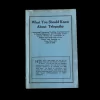 What You Should Know About Telepathy Elizabeth Towne Company Co Holyoke Mass 1928