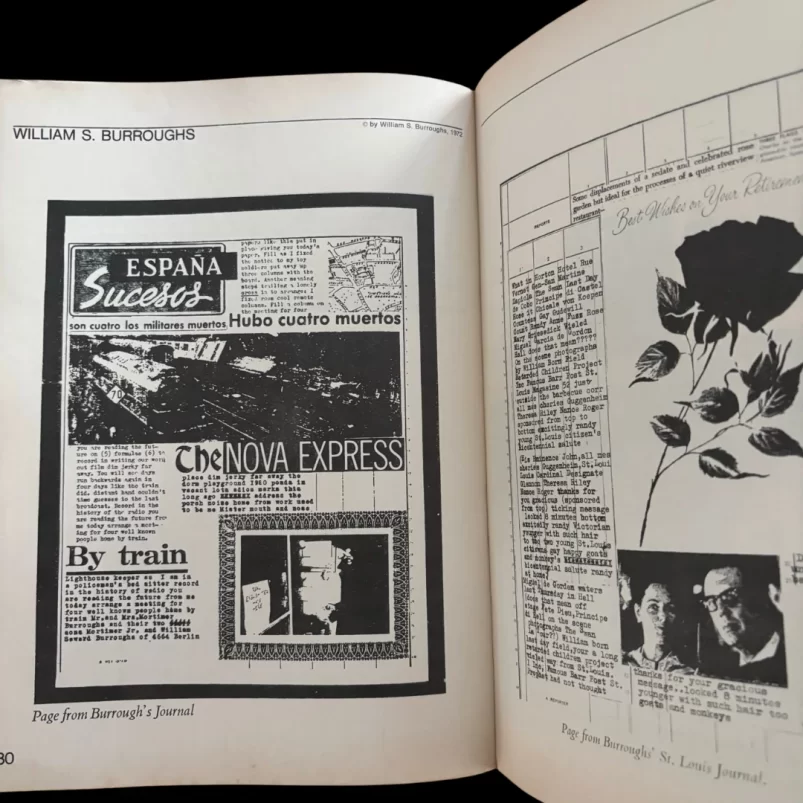 Parvis a l'echo des cils Michel Bulteau Brion Gysin William S Burroughs Ginsberg Patrick Geoffrois 1972