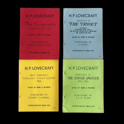 HP Lovecraft Collected Early Writings Amateur Press Tryout Conservative Pawtuxet Necronomicon Press Marc Michaud Ramsey Campbell ST Joshi Frank Belknap Long TED Klein