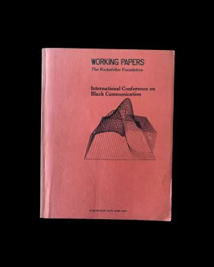 International Conference on Black Communication Taylor Williams Rockefeller Foundation Bellagio Italy 1979 1980