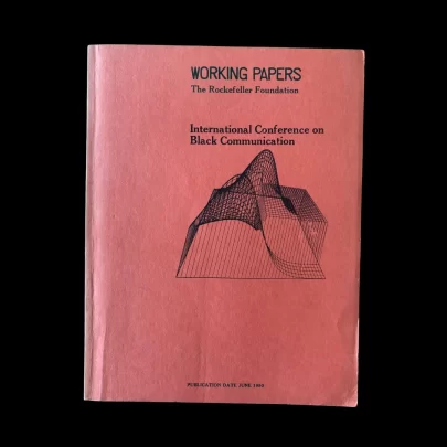 International Conference on Black Communication Taylor Williams Rockefeller Foundation Bellagio Italy 1979 1980