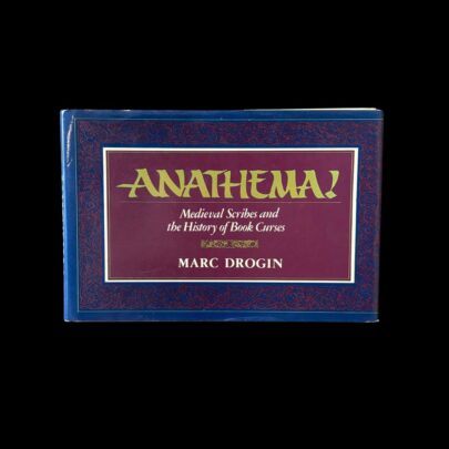 Anathema Marc Drogin Book Curses Curse Medieval Scribes Scribal Libraries 1983 First Edition