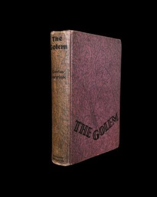 Gustav Meyrink The Der Golem 1928 First American Edition Houghton Boston New York Psychological Occult Horror Novel Lovecraft Supernatural Horror in Literature