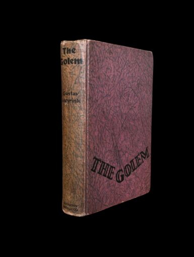 Gustav Meyrink The Der Golem 1928 First American Edition Houghton Boston New York Psychological Occult Horror Novel Lovecraft Supernatural Horror in Literature