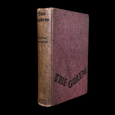 Gustav Meyrink The Der Golem 1928 First American Edition Houghton Boston New York Psychological Occult Horror Novel Lovecraft Supernatural Horror in Literature