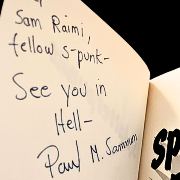 Splatterpunks Extreme Horror Anthology Paul Sammon First Edition 1990 Signed Inscribed to Sam Raimi Horror Director Splatterpunk Splatter Punk